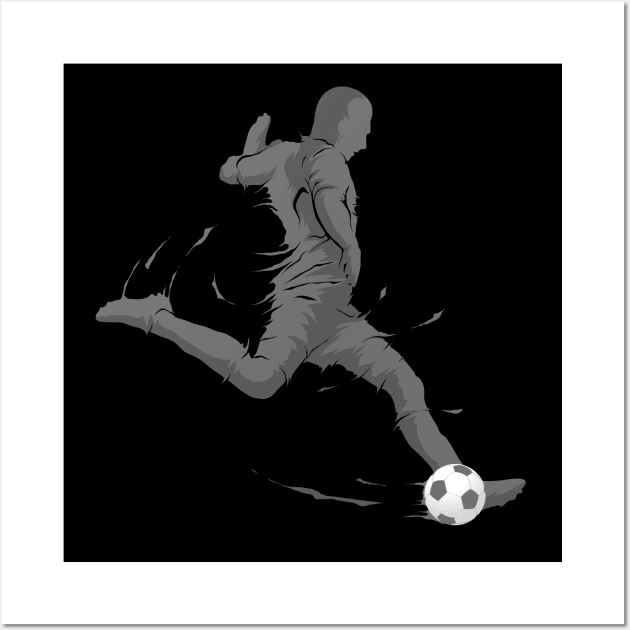 Soccer Player Wall Art by TambuStore